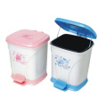 Square Plastic Foot Pedal Garbage Bin (YW0086)